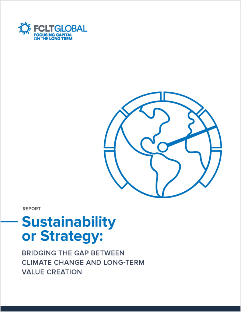 Sustainability or Strategy: Bridging the Gap Between Climate Change and ...